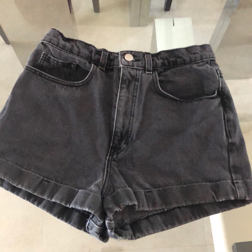 American Apparel Black High waisted shorts size 29